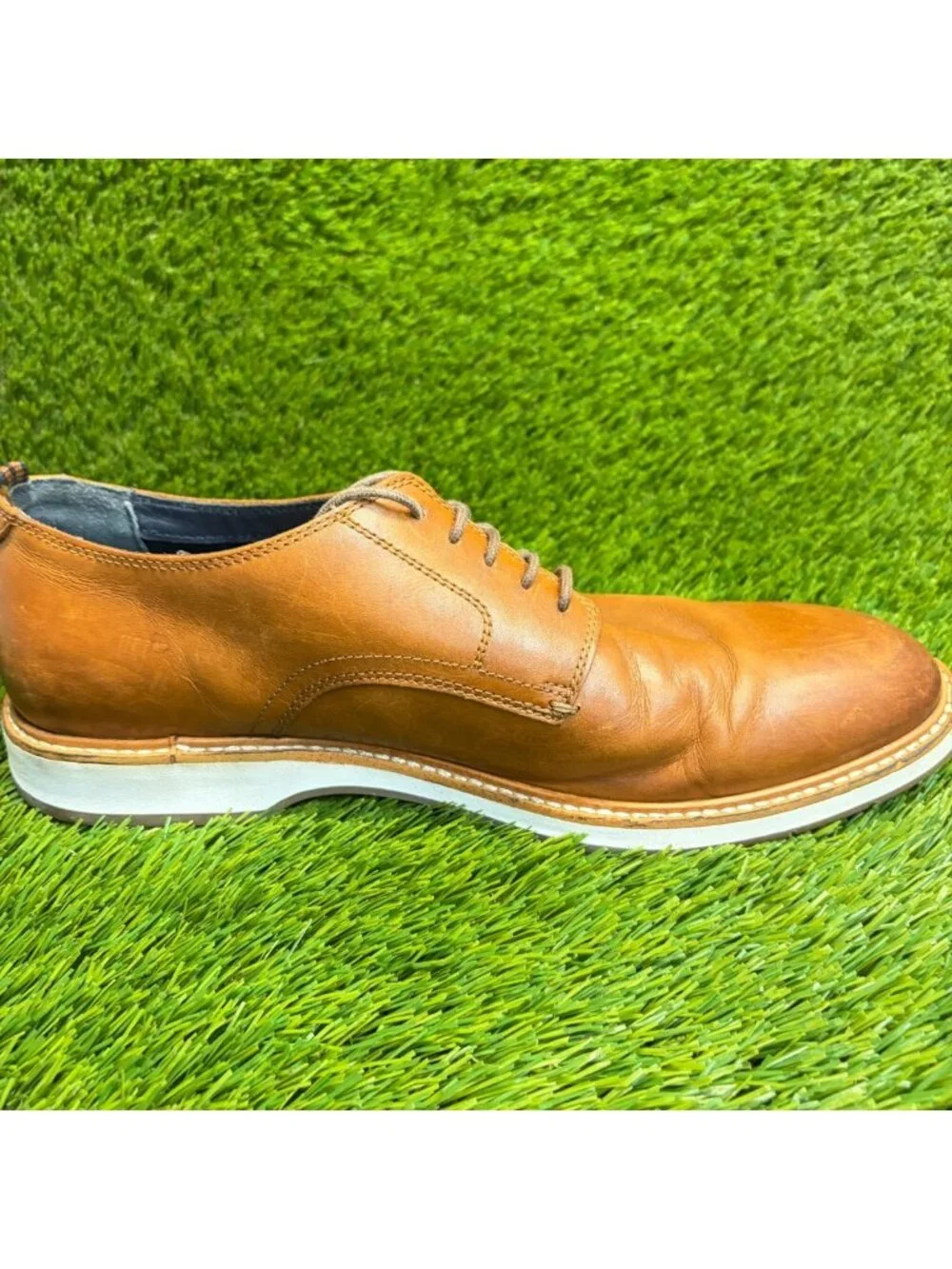 Cole Haan Morris Mens Size 11 Brown Casual Classic Leather Plain Toe Dress Shoes